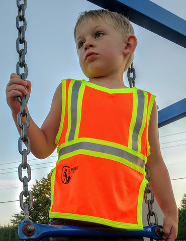 Hi Viz Kids Safety Vest Orange