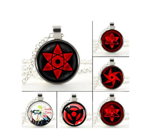 Naruto Sharingan Shippuuden Logo Pendant Necklace