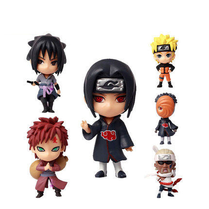 Naruto Sasuke Sakura Itachi Kakashi Q Version Characters Pvc Figures S Icoshero