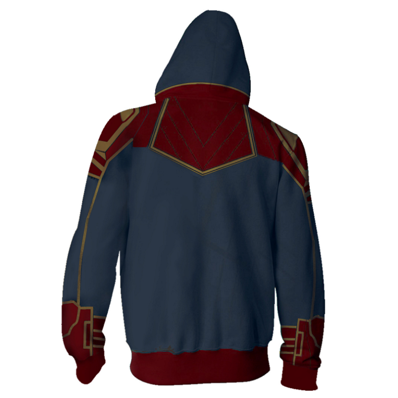 Captain Marvel Hoodie Carol Danvers Hoodie Zip Up Hoodie Icoshero