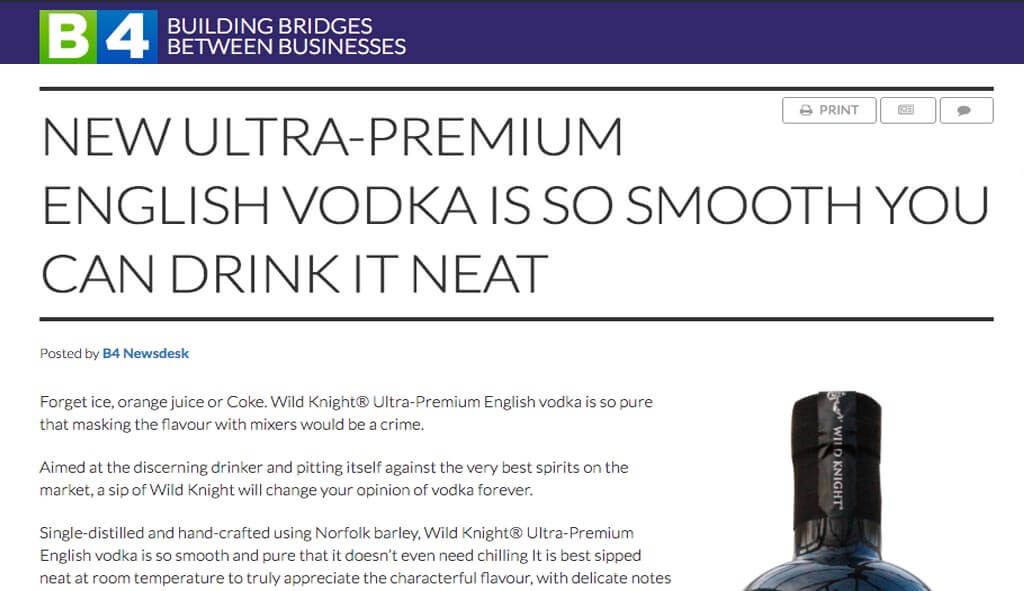 New English Vodka Is So Smooth You Can Drink It Neat