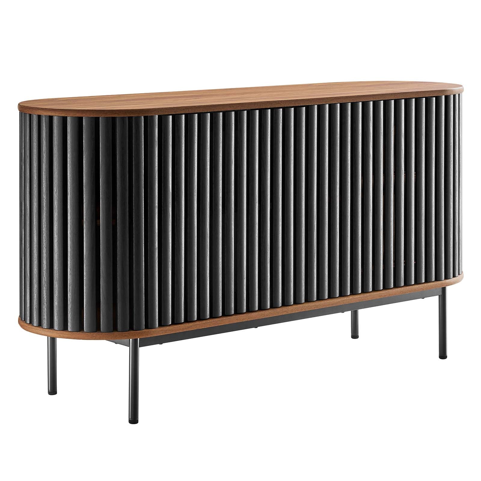 Fortitude 59” Oval Sideboard By Modway - EEI-6590 - Walnut Black
