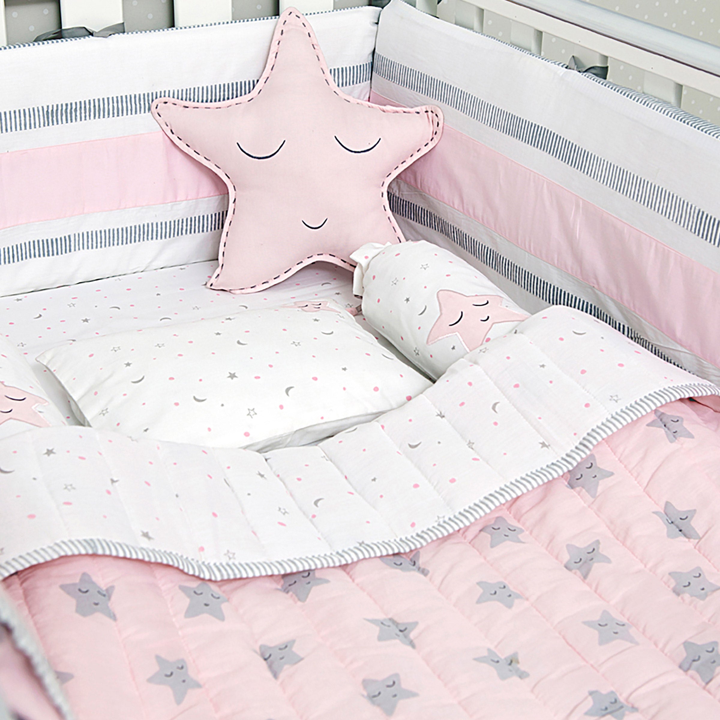 pink cot quilt