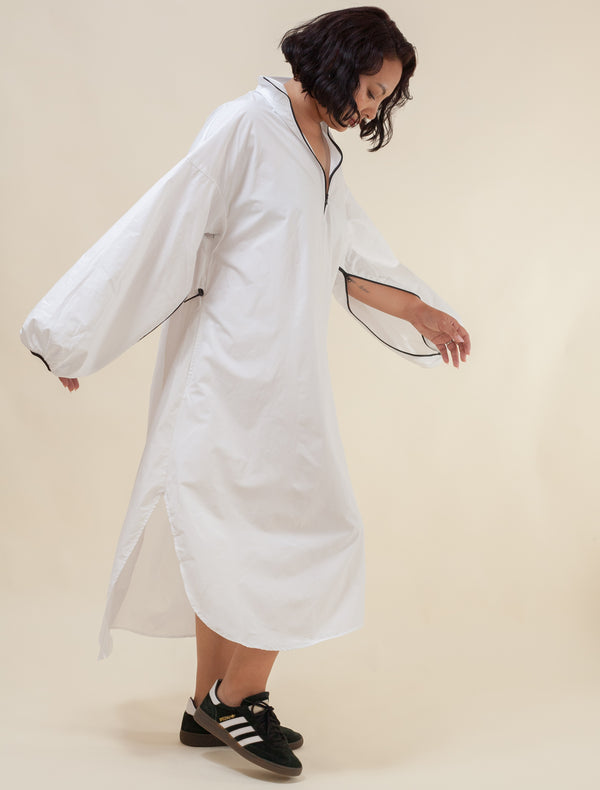 Asia Dress Cotton Poplin (White)