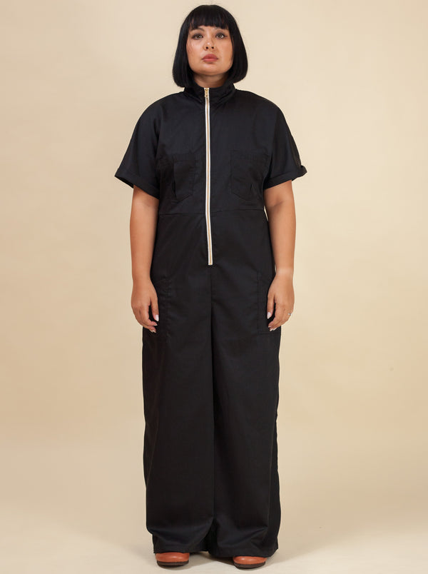 Aviation Jumpsuit (Black)