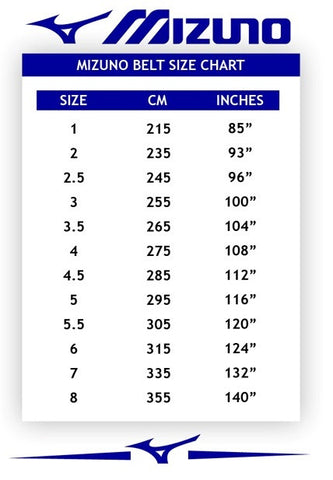 Judo Uniform Size Chart