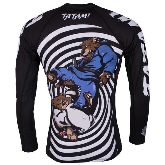 Tatami Gentle Panda BJJ Rash Guard, Haut de compression MMA adulte