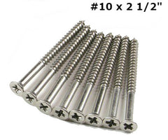 Extra Long Hinge Screw - Satin Nickel