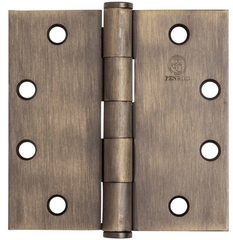 Antique brass door hinge finishes