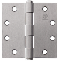 Satin chrome door hinge finishes