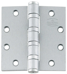 Stainless steel door hinge finishes