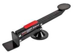 Plastic and metal door lifters have a flat lip to support the door.