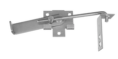 Jamb door latch with 7 inch hook