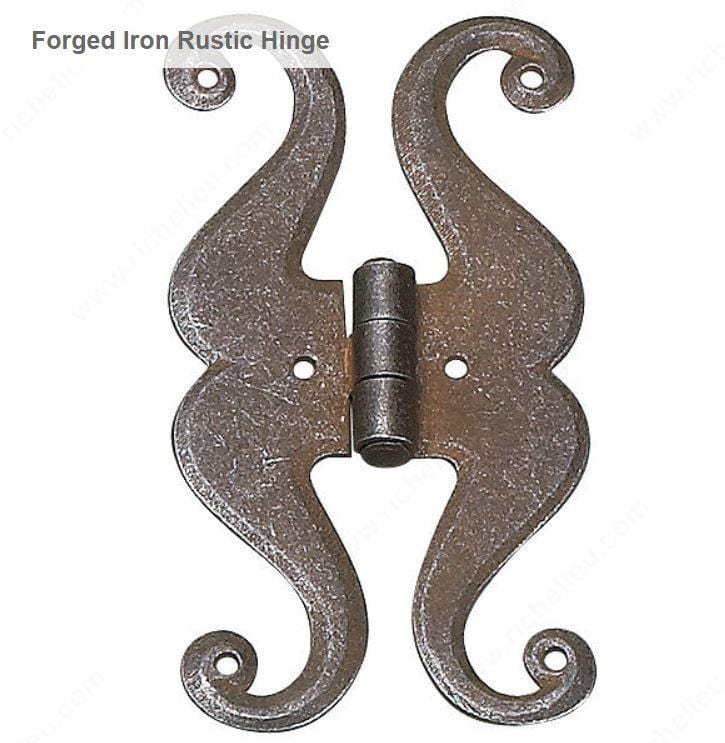 Butterfly Hinges Forged Iron Rustic Hinges For Cabinets