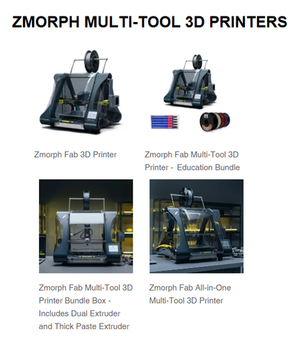 ZMorph FAB 3D printers