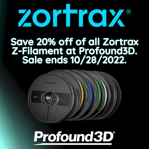 Zortrax Filament Sale!