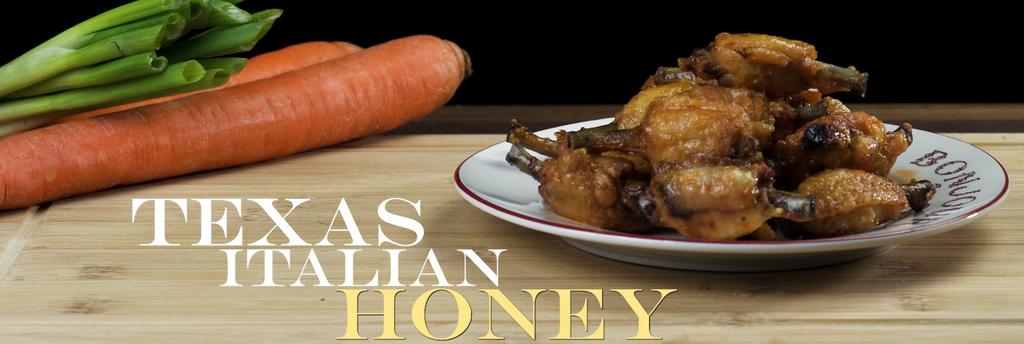 Cooked Texas Italian Honey Frenched MidJoint Wings from Joyce Farms