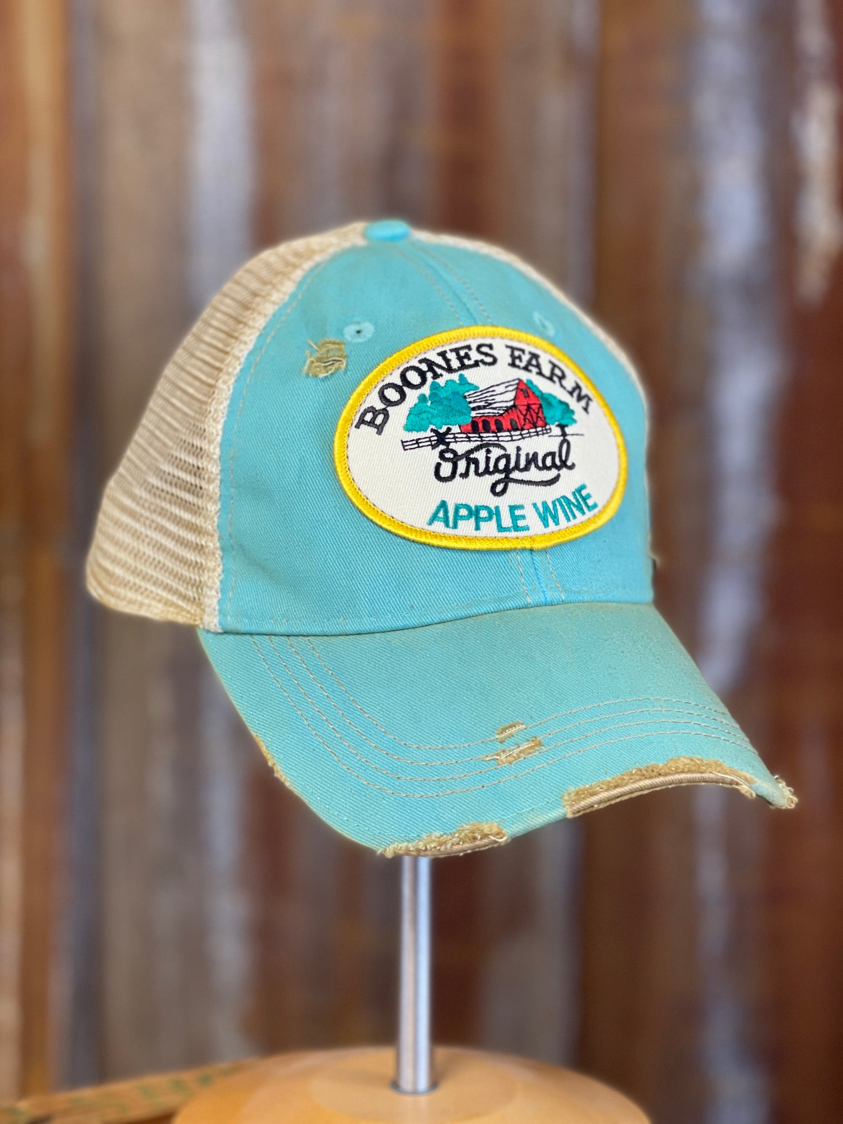 Image of House Party Hat- Distressed Aqua Snapback