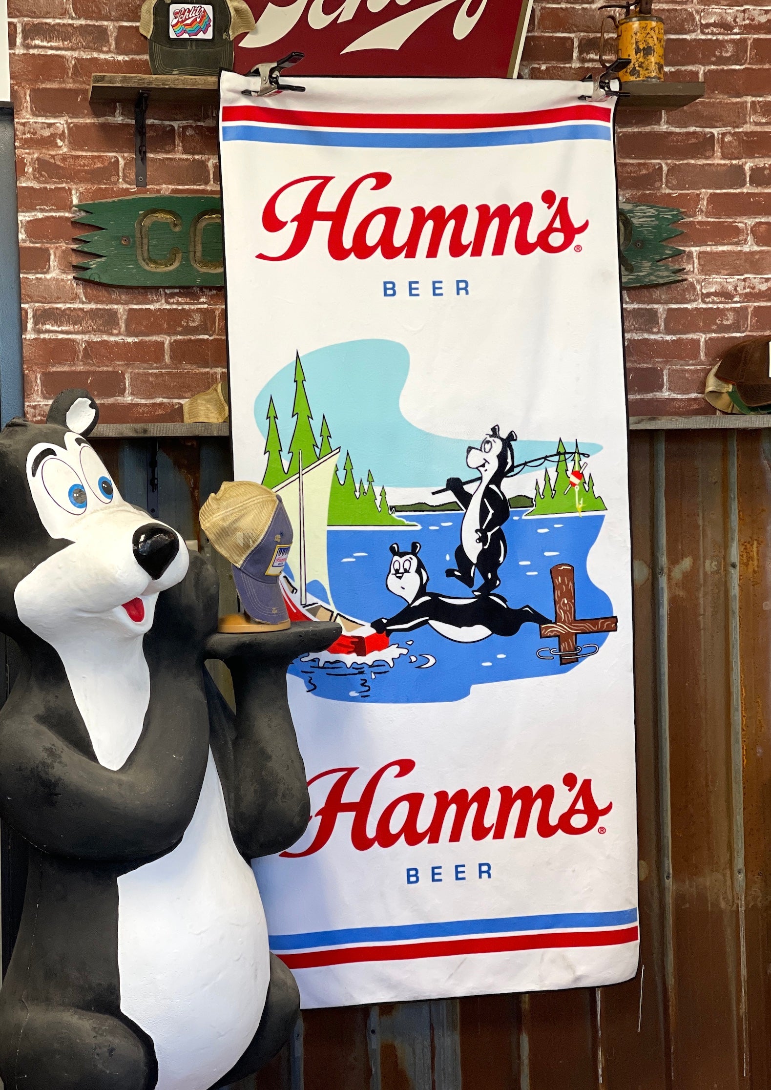 Image of Hamm's Sailboat Bears Beach towel