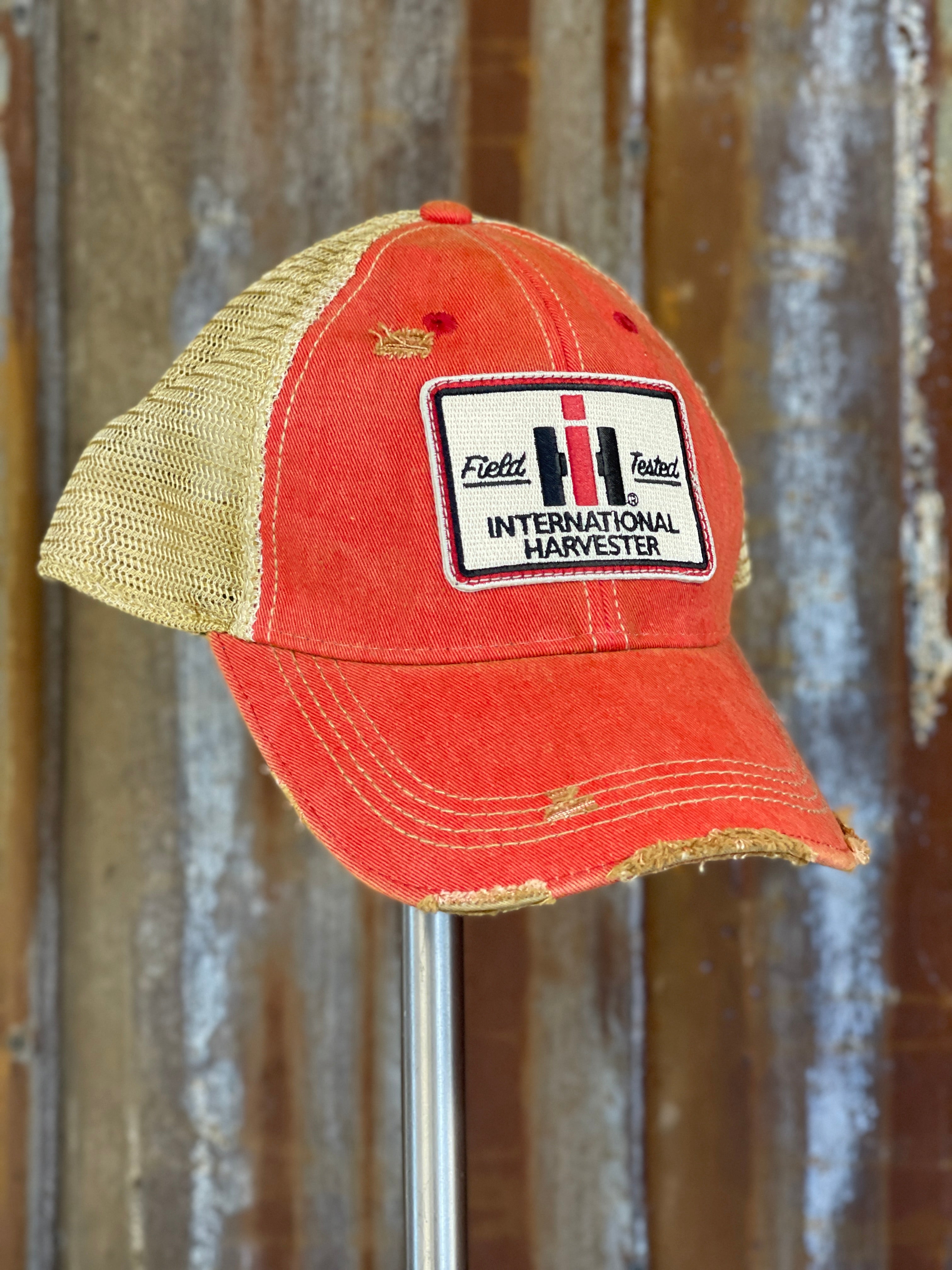 Image of International Harvester Tractor Hat- Distressed Red