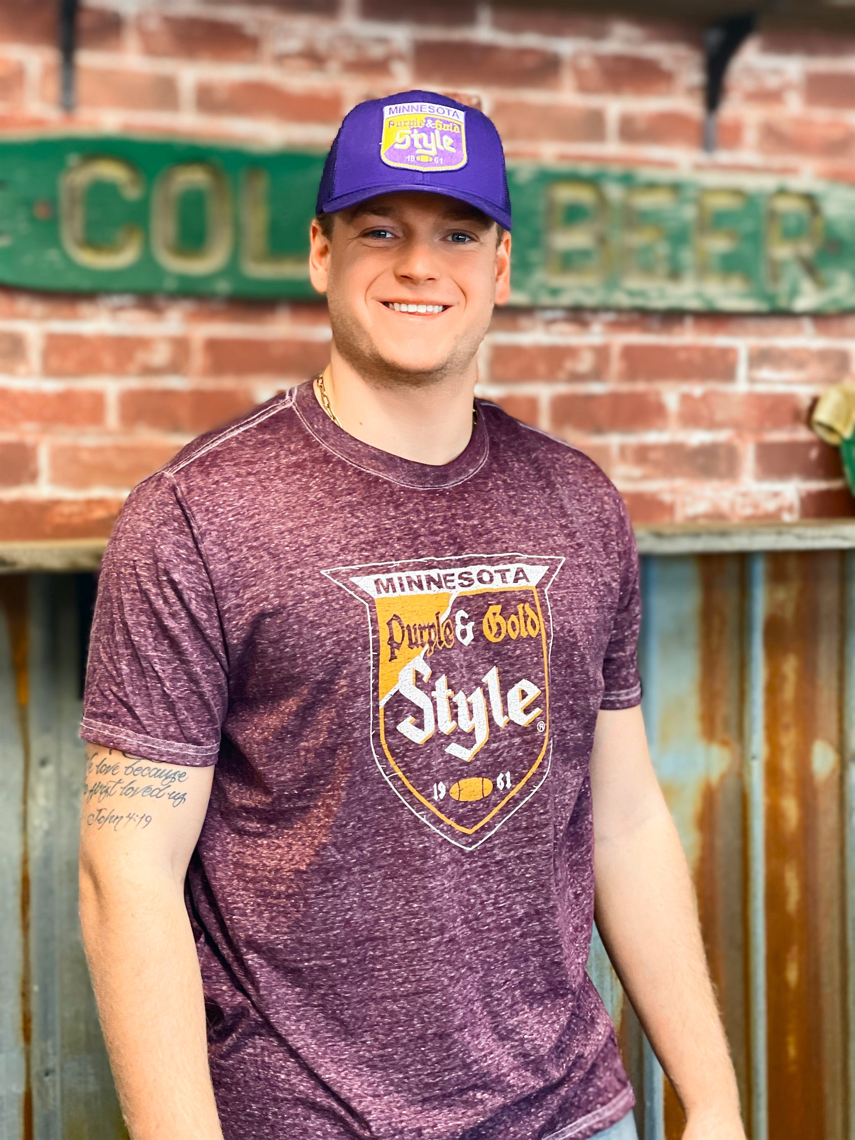 Image of Old Style LUXE Tee- Plum