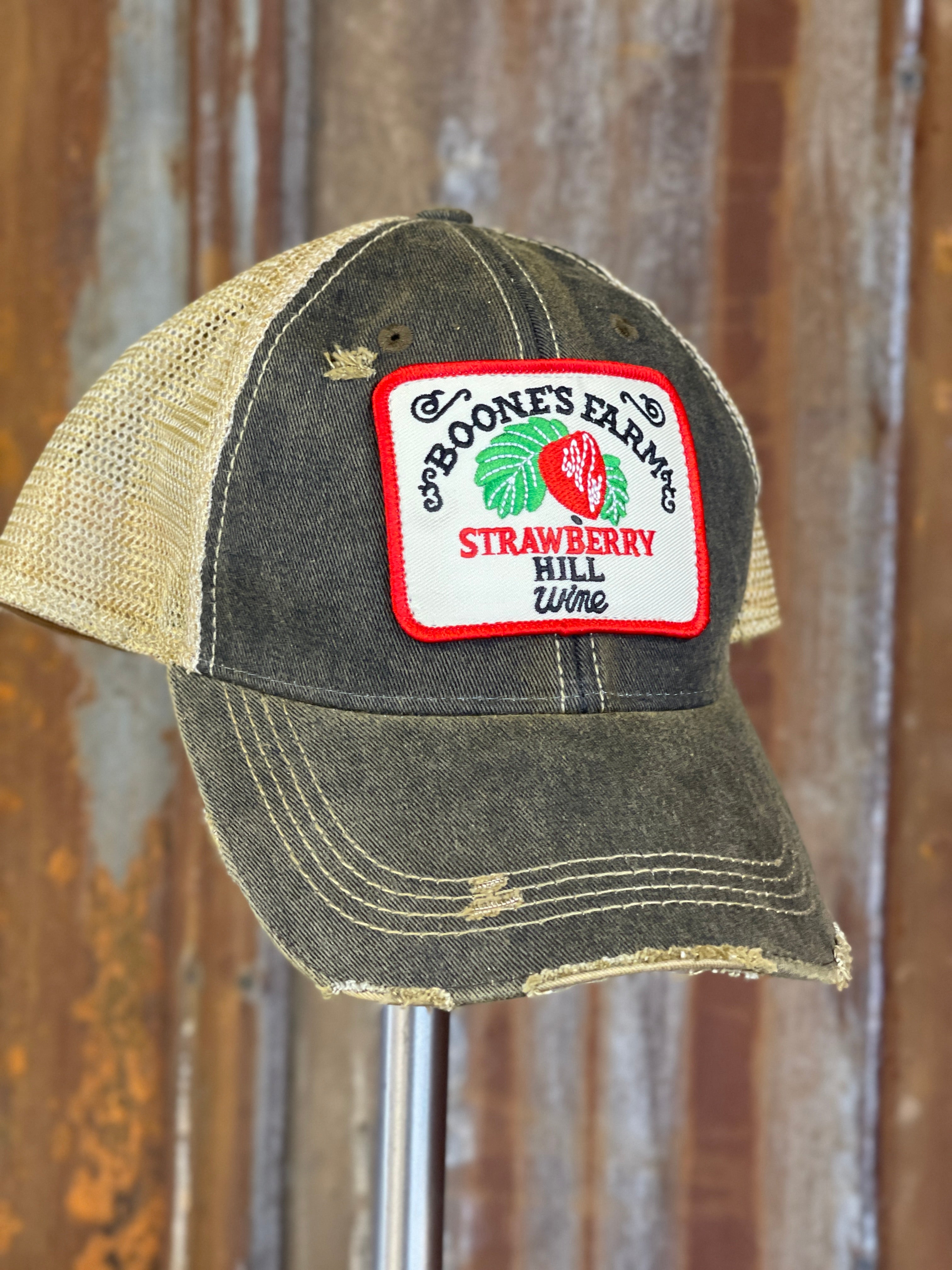 Image of House party STRAWBERRY Version Hat - Distressed Black