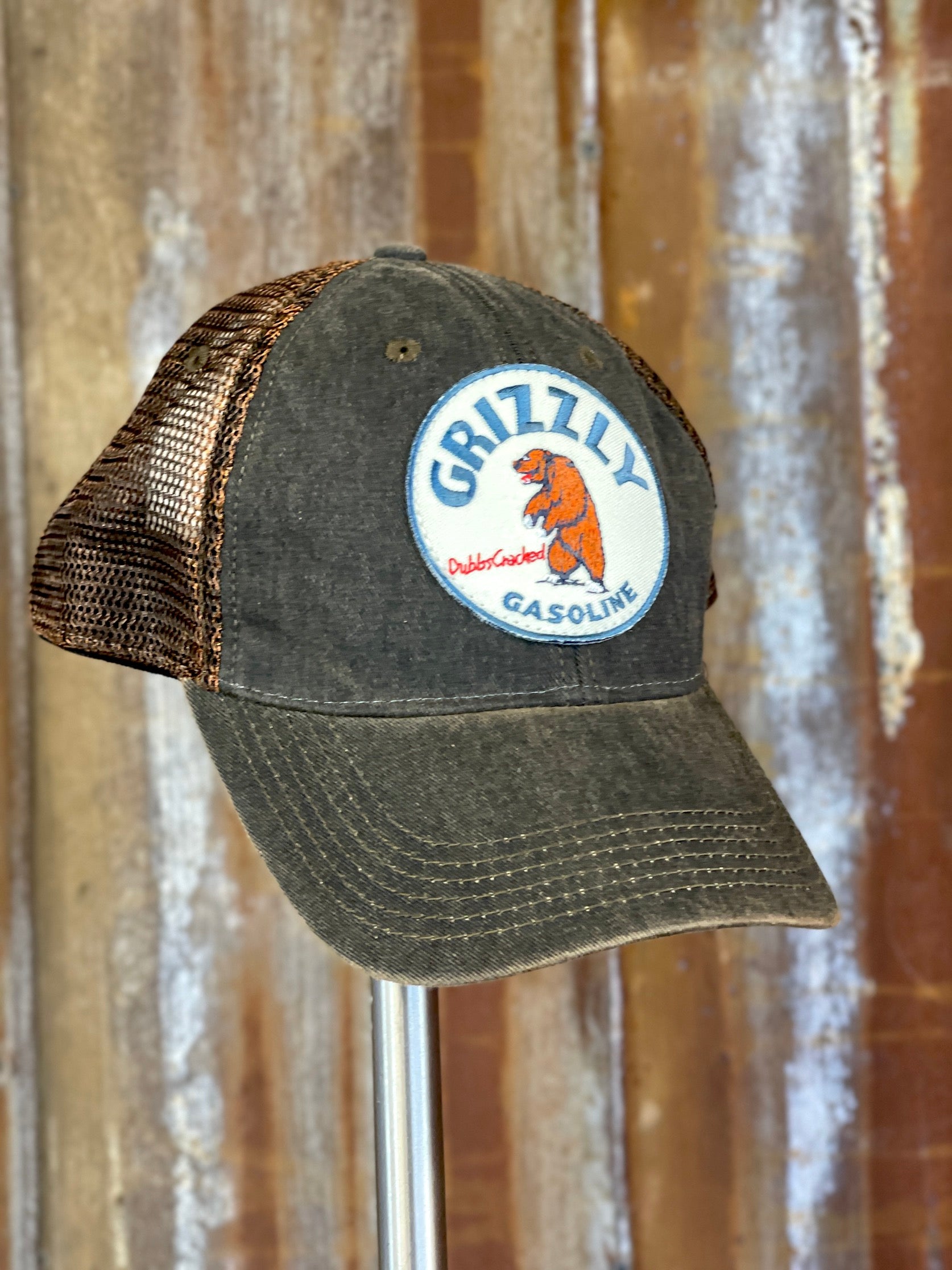 Image of Grizzly Gas Hat- NON Distressed Brown Mesh