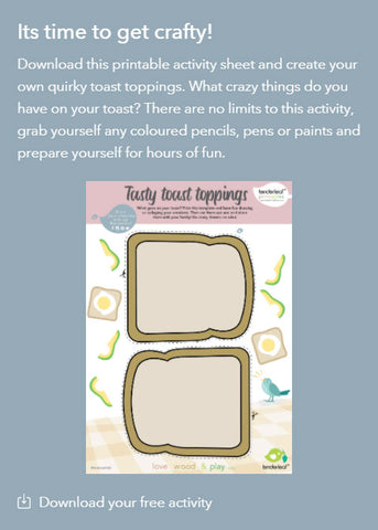 Tasty Toast Toppings Printable