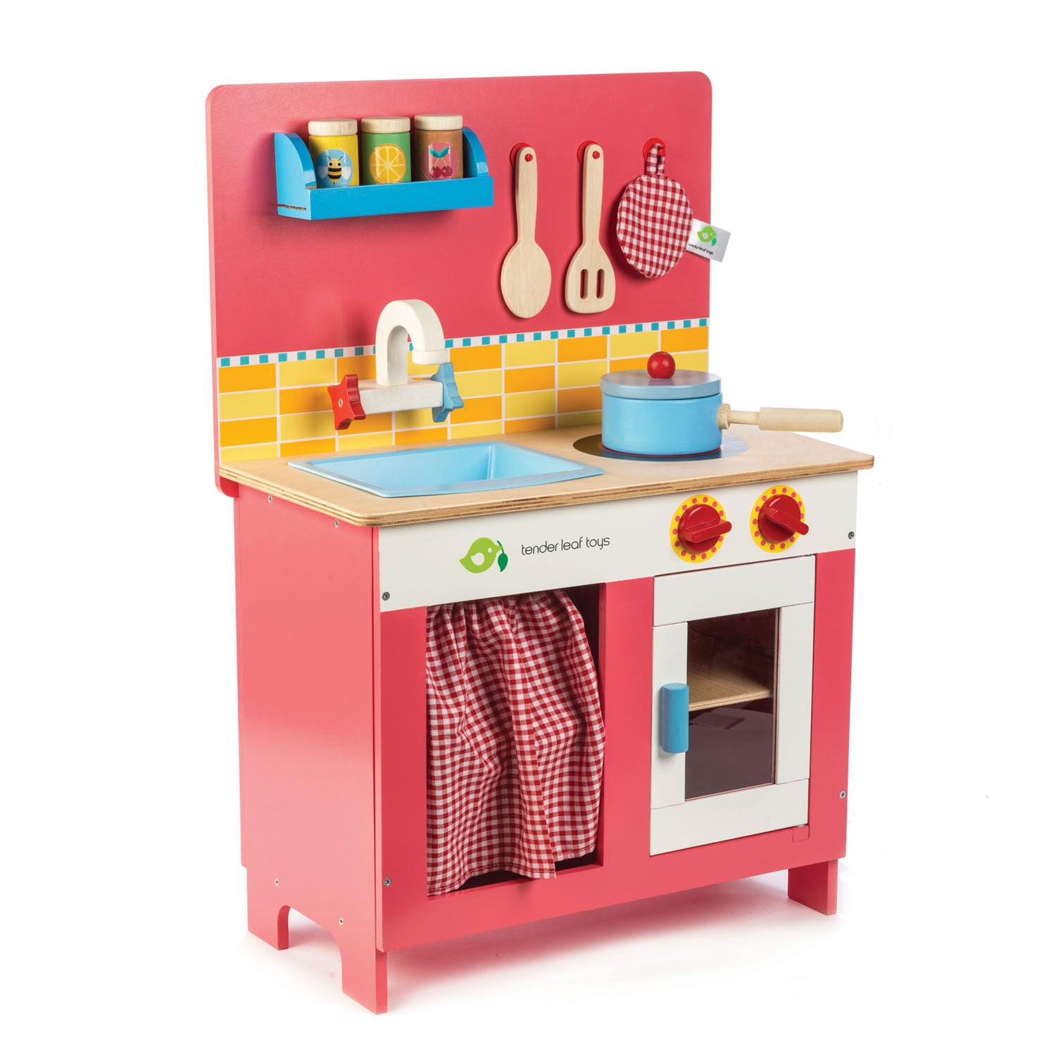 <p>Let the feast begin! Whether it is baking in the oven or cooking on the hob, it&#39;s time to prepare your favourite meal for the family! This kitchen is the perfect height for children from age 3 or above, we are sure that your young chef will enjoy the bright colors and all the wooden utensils in this kitchen set.</p>
<p>Self Assembly is required.</p>
<p>Age range: 3 Years And Older  </p>
<p>Product size: 16.93&quot; x 9.65&quot; x 24.72&quot;  </p>
<p>Weight: 14.30 lbs</p>
