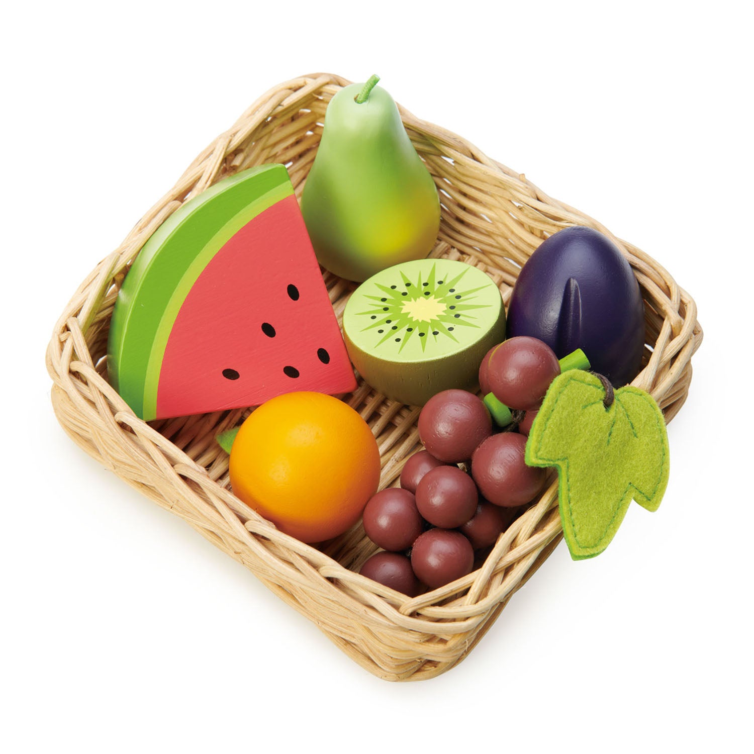 <p>A handcrafted wicker basket with bunch of grapes, half a kiwi fruit, slice of watermelon, pear, plum, and tangerine.</p>
<p>Age range: 3 Years And Older  </p>
<p>Product size: 6.1 x 6.1 x 2.17”  </p>
<p>Weight: 0.51 lbs </p>
<p><strong>Related Products</strong>  </p>
<p><a href="https://kids.allwomenstalk.com/products/general-stores">General Stores</a>  </p>
<p><a href="https://kids.allwomenstalk.com/products/bread-basket">Bread Basket</a>  </p>
<p><a href="https://kids.allwomenstalk.com/products/veggie-basket">Veggie Basket</a>  </p>
<p><a href="https://kids.allwomenstalk.com/products/seafood-basket">Seafood Basket</a>  </p>
<p><a href="https://kids.allwomenstalk.com/products/charcuterie-basket">Charcuterie Basket</a>  </p>
<p><a href="https://kids.allwomenstalk.com/products/supermarket-grocery-set">Supermarket Grocery Set</a>  </p>
<p><a href="https://kids.allwomenstalk.com/products/market-scales">Market Scales</a></p>
