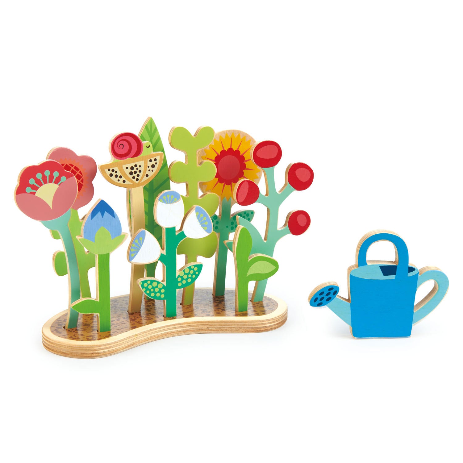 <p>It’s a wooden flower bed! 10 plywood plants showing various stages of growth, from a seedling to a seedhead, can be planted in any one of the 10 holes in the wooden base….water them with the watering can to see them grow! </p>
<p>Age range: 3 Years And Older  </p>
<p>Product size: 8.19 x 3.54 x 6.3”  </p>
<p>Weight: 0.62 lbs</p>
<p><a href="https://www.dropbox.com/s/y1itsysm5mzz7hi/TL8363%20Flower%20Bed%20Printable.pdf?dl=0" title="Flower Bed Printable"><img src="https://cdn.shopify.com/s/files/1/1083/1780/files/TL8363-Flower-Bed-Printable-dl_480x480.jpg?v=1597917257" alt="Flower Bed Printable"></a></p>
