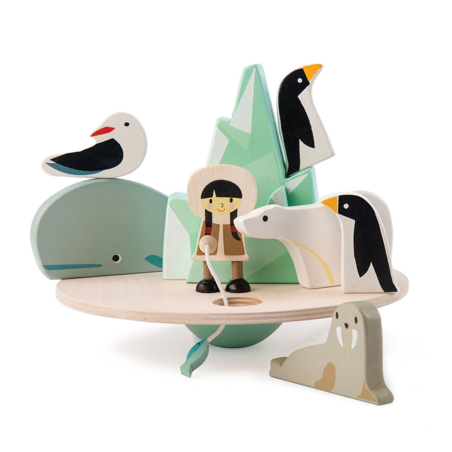 <p>Practice your balancing skills with this beautiful frozen game! </p>
<p>A balancing polar circle, with 2 penguins, a whale, a walrus, a polar bear, a seagull, an iceberg and a little friendly Inuit fishing girl.</p>
<p>Age range: 3 Years And Older  </p>
<p>Product size: 7.87&quot; x 7.87&quot; x 1.57&quot;  </p>
<p>Weight: 0.97 lbs</p>
