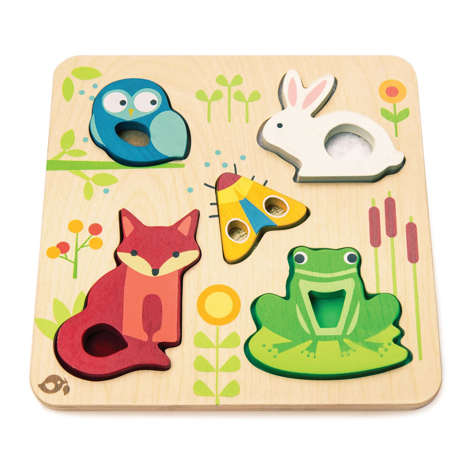 <p>Stimulate your child’s senses with Touchy Feely Animals. Lift the shapes and feel the textures under these 5 different animals. Encourages children to learn language and discover tactile senses. </p>
<p>Age range: 18 months +  </p>
<p>Product size: 8.27&quot; x 8.27&quot; x 0.59&quot;  </p>
<p>Weight: 0.79 lbs</p>
