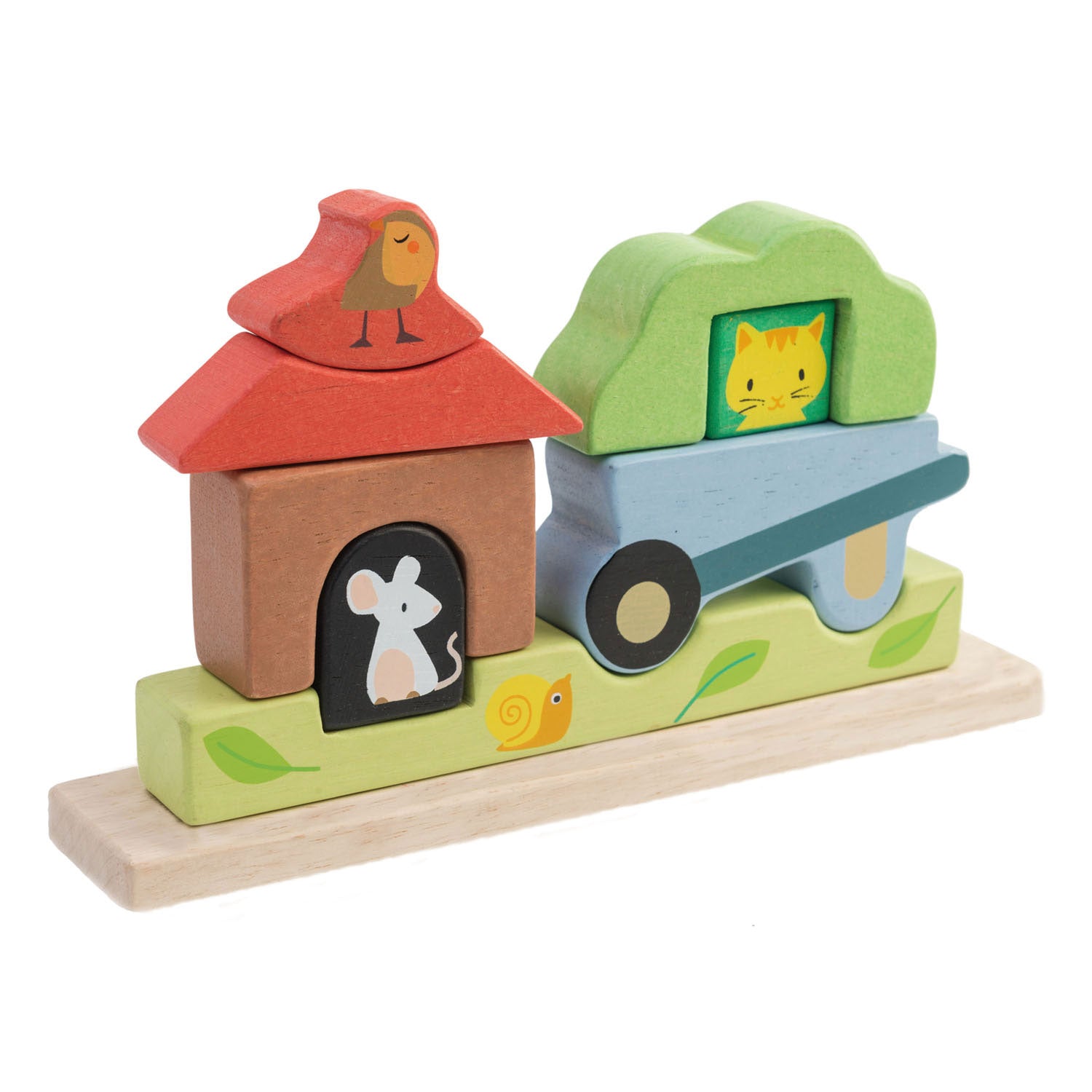 <p>This Garden Magnet Stacker Puzzle features eight magnetic wooden pieces to magically assemble into a picture. A great first puzzle for your toddler to develop their matching skills and shape recognition.</p>
<p>Age range: 18 months +  </p>
<p>Product size: 9.06&quot; x 1.57&quot; x 4.84&quot;  </p>
<p>Weight: 0.68 lbs</p>
