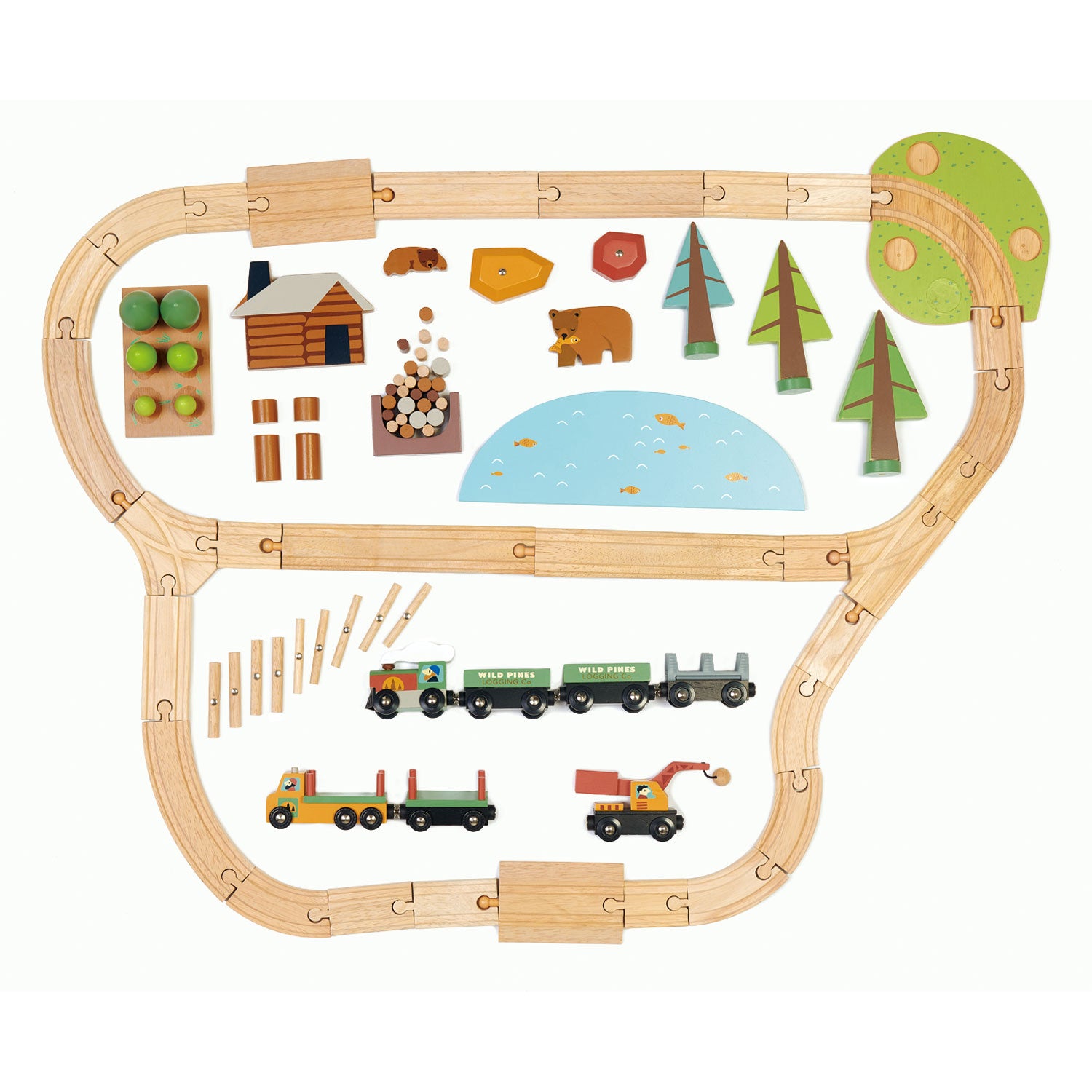 wild pines train set