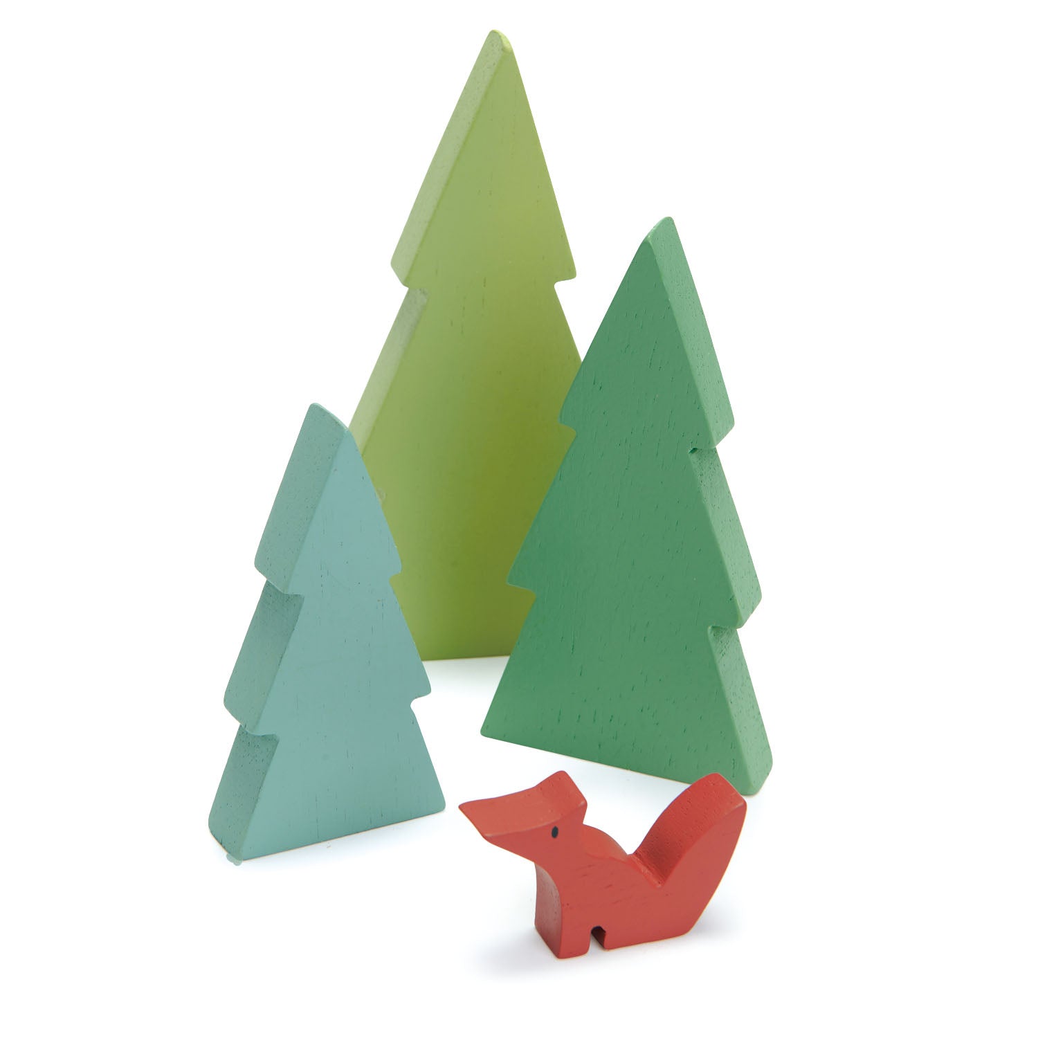 <p>3 simple fir tree silhouettes colored in various greens and a cute little fox are offered as an accessory to our train sets or as an accessory for any playset.</p>
<p>Age range: 3 Years And Older  </p>
<p>Product size: 9.06 x 2.17 x 5.51”  </p>
<p> Weight: 0.35 lbs</p>
