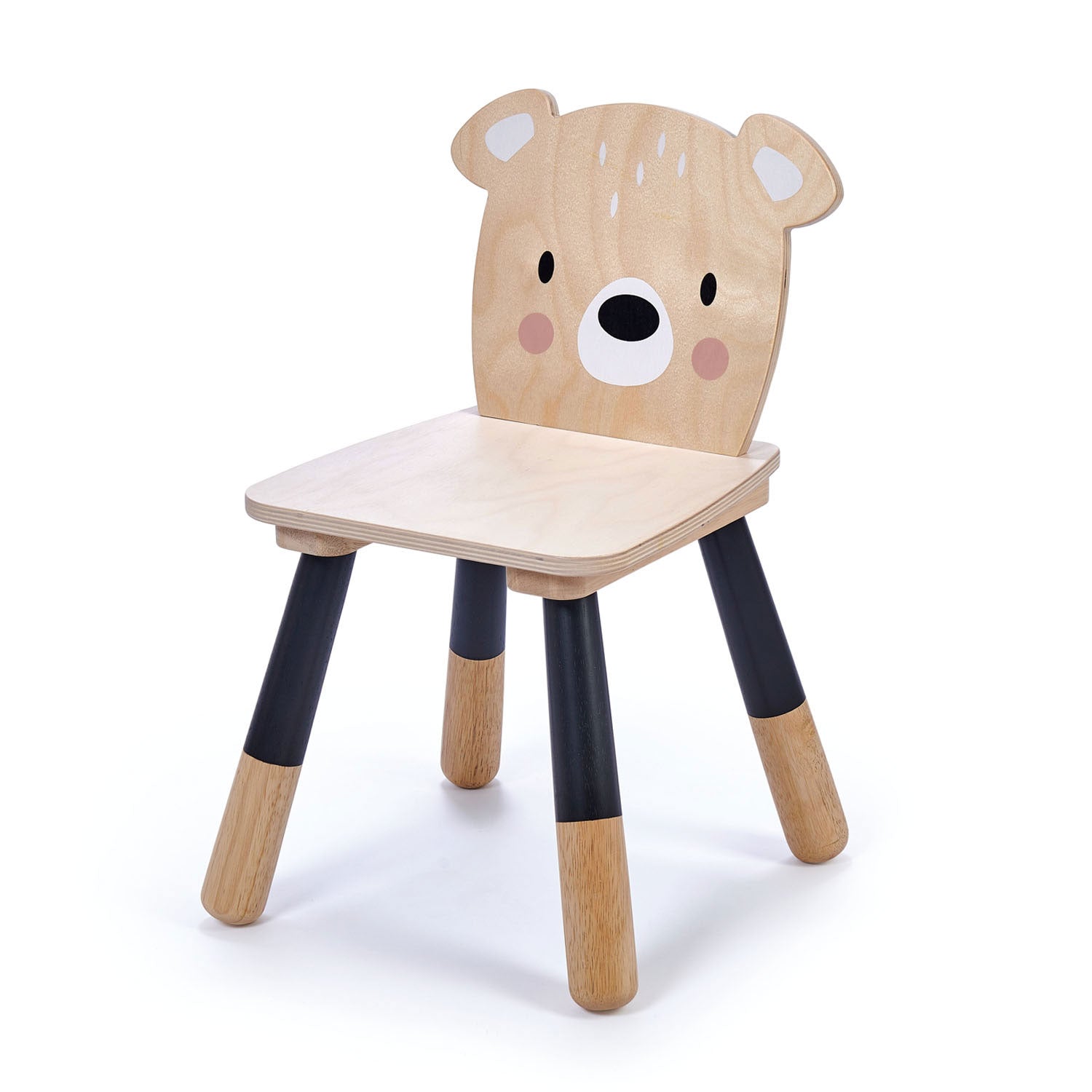 <p>A stylish bear chair made from top quality plywood.</p>
<p>Age range: 3 Years And Older  </p>
<p> Product size: 11.8 x 11.8 x 18.9”  </p>
<p>Seat height: 10.7&quot;  </p>
<p> Weight: 4.62 lbs  </p>
<p>Weight limit: 30 kgs</p>
<p><strong>Self assembly required.</strong></p>
