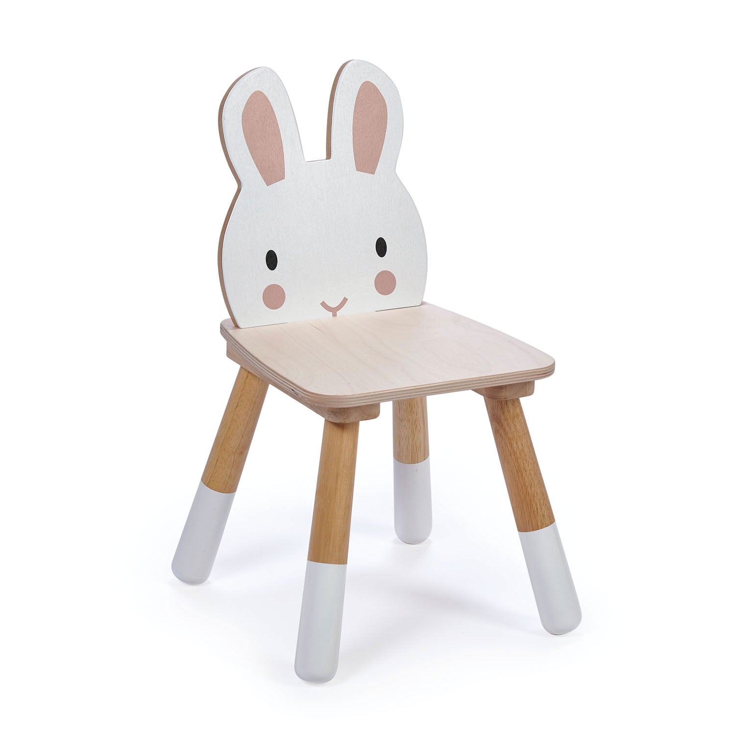 <p>A stylish rabbit chair made from top quality plywood.</p>
<p>Age range: 3 Years And Older  </p>
<p> Product size: 11.8 x 11.8 x 20.28”  </p>
<p>Seat height: 10.7&quot;  </p>
<p> Weight: 4.62 lbs  </p>
<p>Weight limit: 30 kgs </p>
<p><strong>Self assembly required.</strong></p>
