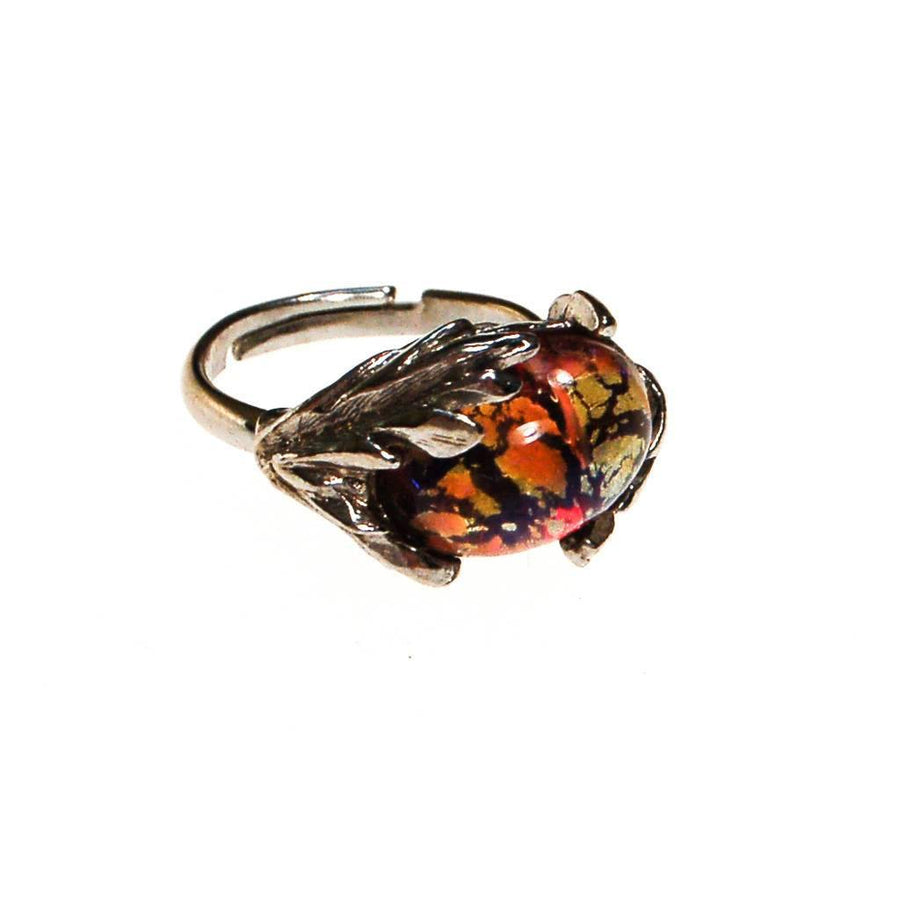 Dragons Breath Fire Opal Statement Ring Vintage Meet Modern