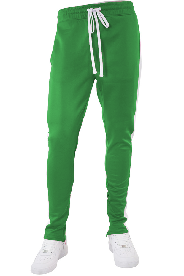 kelly green track pants