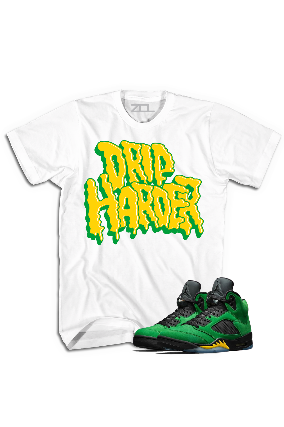 apple green jordan 5 shirt