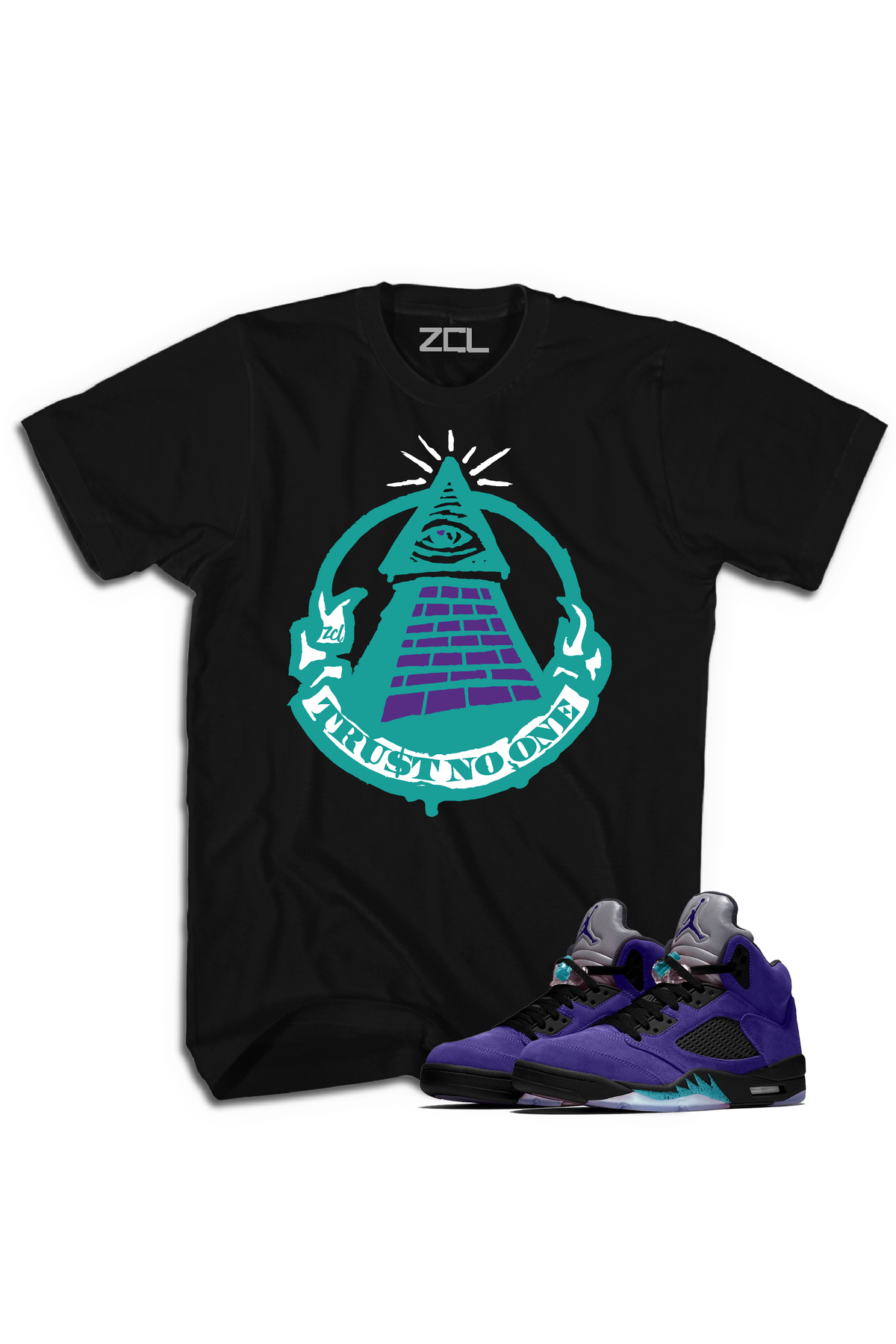 purple jordan 5 shirt