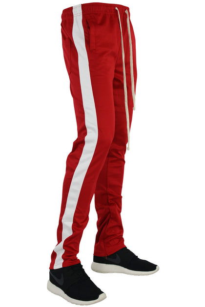Stripe Track Pants Red - White (FP800) – Zamage