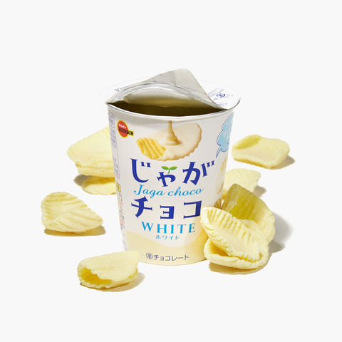 Bourbon Jaga Choco Potato Chips: White Chocolate (12 Packs)