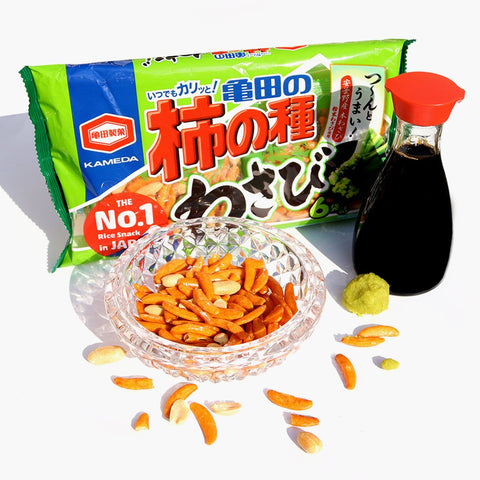 Kameda no Kakinotane Rice Cracker: Wasabi (6 Packs)