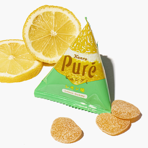 Kanro Puré Gummy Petite: Lemon Flavor (24 Packs)