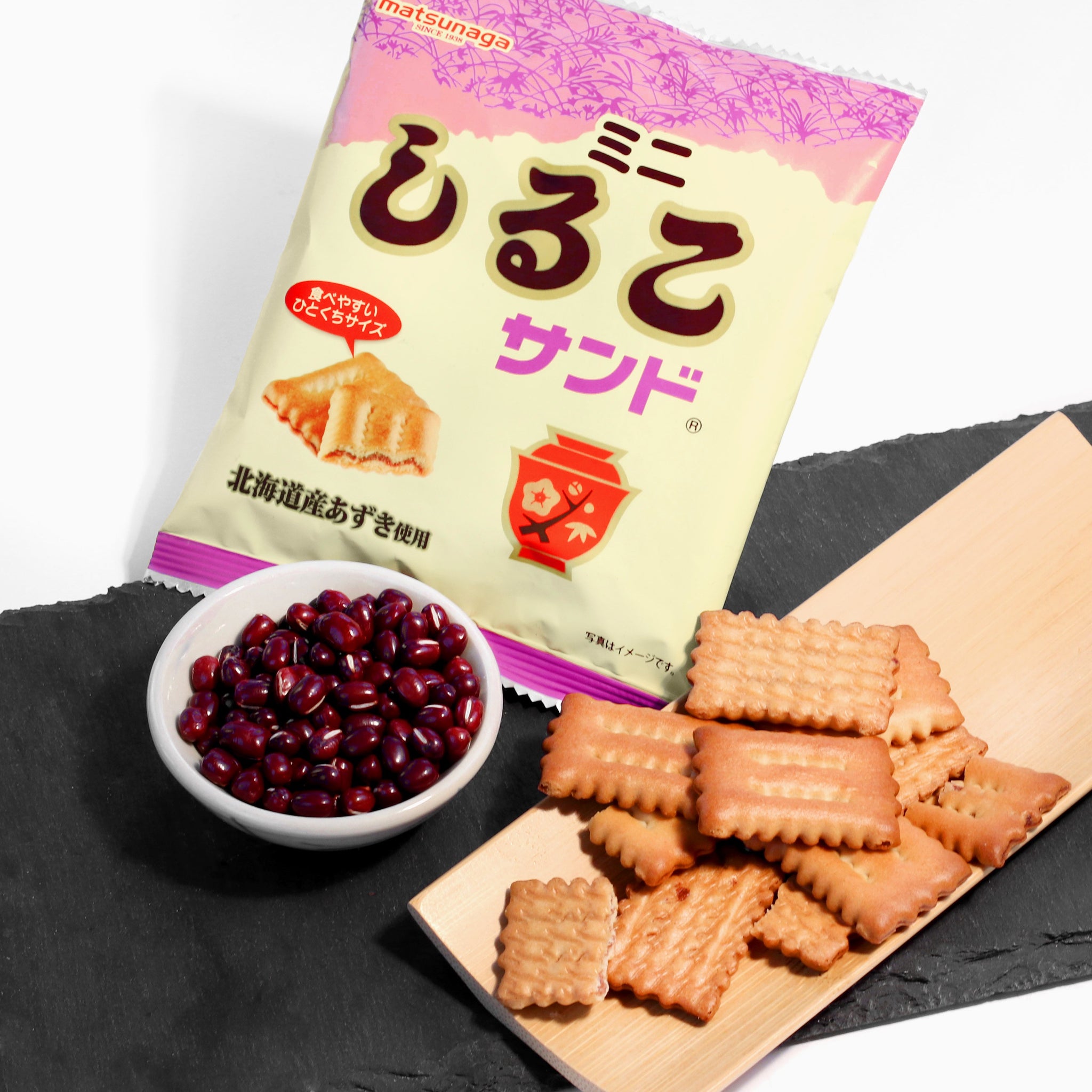 mini red bean crackers