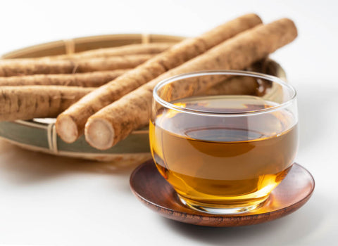 Gobacha tea and burdock root