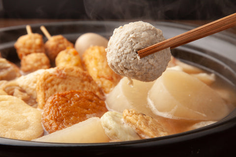 One ingredient of the oden pot, sardine fish ball