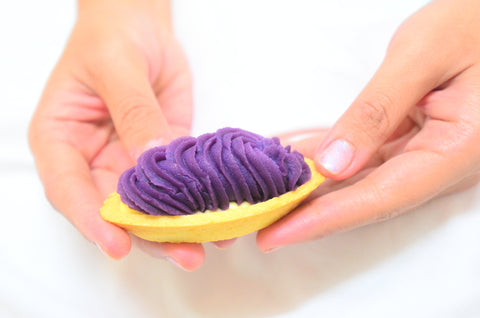 Benimo Purple sweet potato tart in Okinawa, Japan